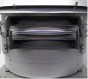 Other suppliers' PM10 inlet with no brushed finish and heavy spinning lines