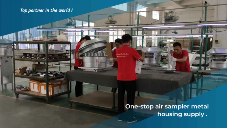 T4 AIR SAMPLER factory production line for air sampler metal housings