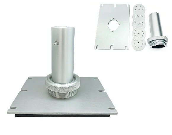 Aluminum calibrator housing set for carrying and protecting a gas flow calibrator
